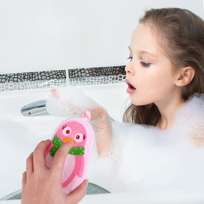 Eponge de Bain - CartoonBathSpongâą - Penguin Rose