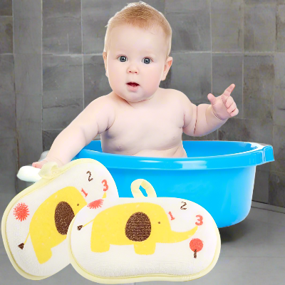 Eponge de Bain - CartoonBathSpong™ - Elephant Jaune
