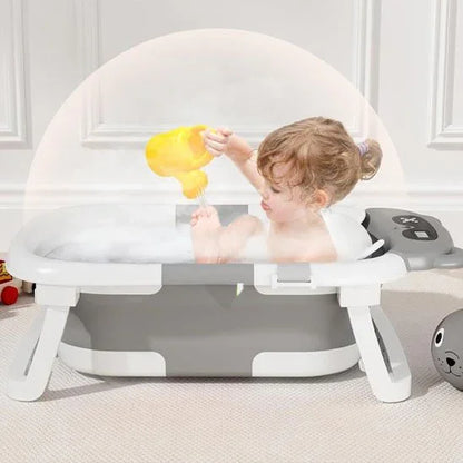 Baignoire Bébé pliable avec accessoires - Les merveilles de ninie