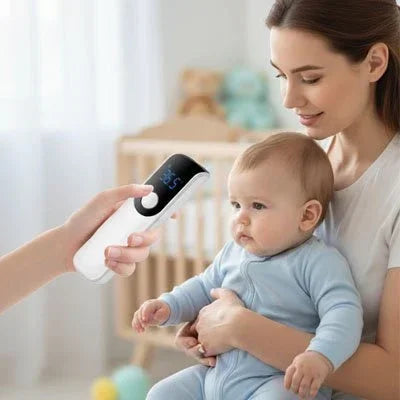 Thermomètre frontal bébé| Sans contact - Les merveilles de ninie