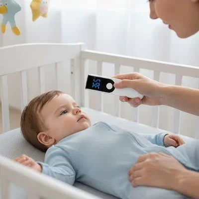 Thermomètre frontal bébé| Sans contact - Les merveilles de ninie