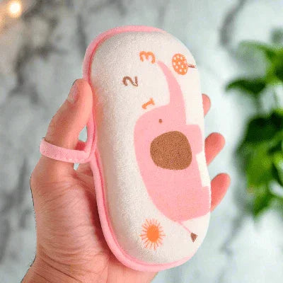 Eponge de Bain - CartoonBathSpong™ - Elephant Rose - Les merveilles de ninie