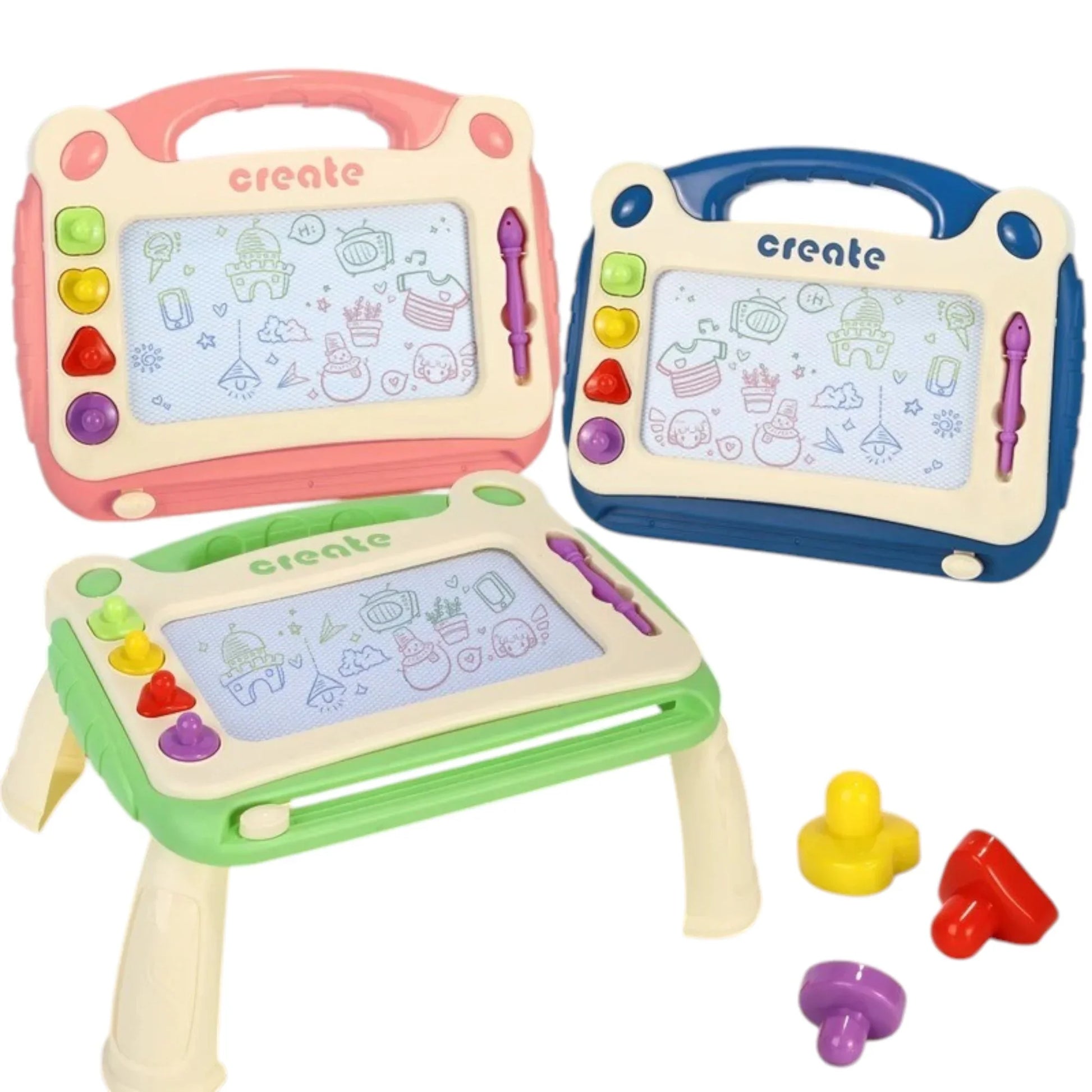 Planche à dessin magnétique couleur - Les merveilles de ninie